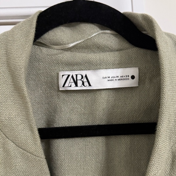 Zara Women's Sage Green Blazer Coat - Picture 4 of 14